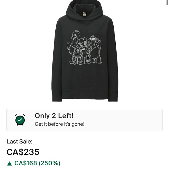 Limited Edition Uniqlo x KAWS Hoodie Brand New with Tags - Picture 5 of 5